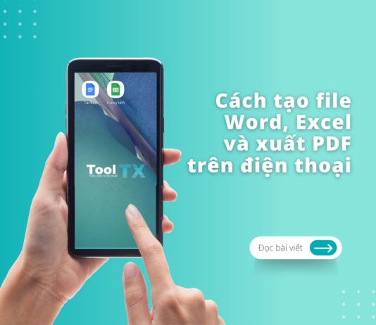 Cách tạo file trên điện thoại (Word, Excel và xuất file PDF) Cách tạo file trên điện thoại