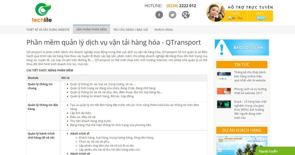 Phần mềm Qtransport 